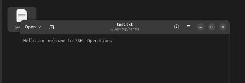 file created